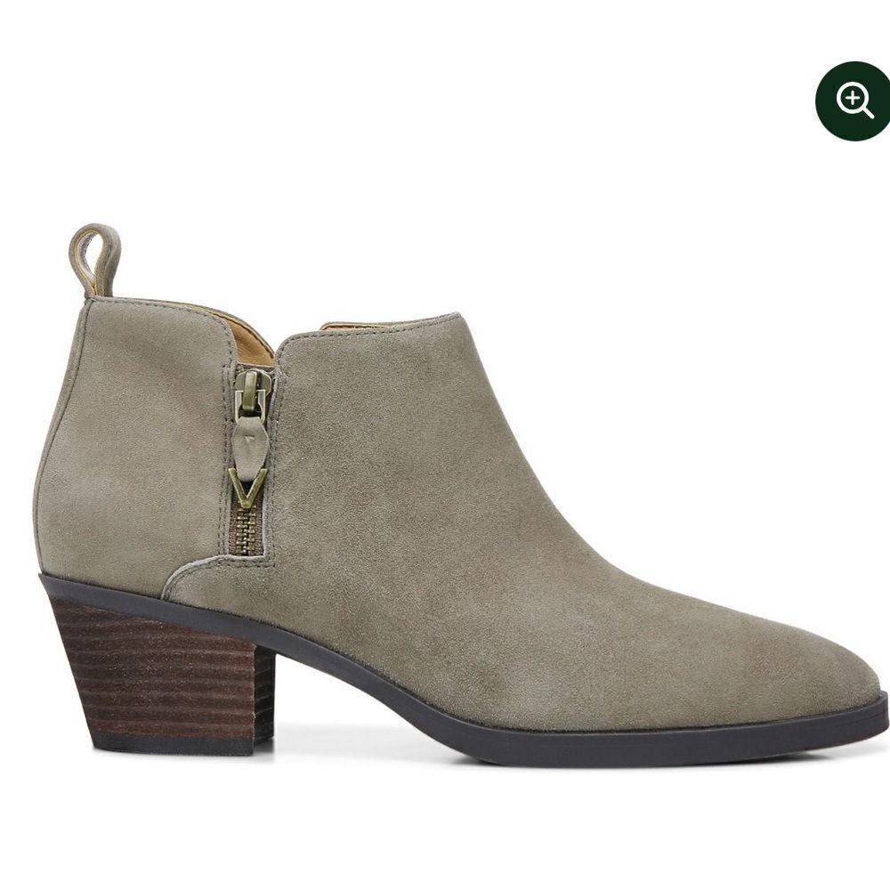 VIONIC CECILY ANKLE BOOT - STONE SUEDE US 10